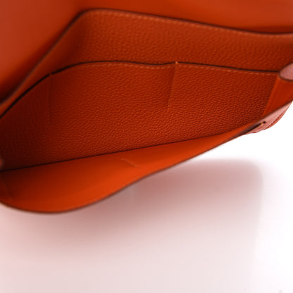 Hermes Togo Dogon Duo Wallet Feu Curry 4 of 7