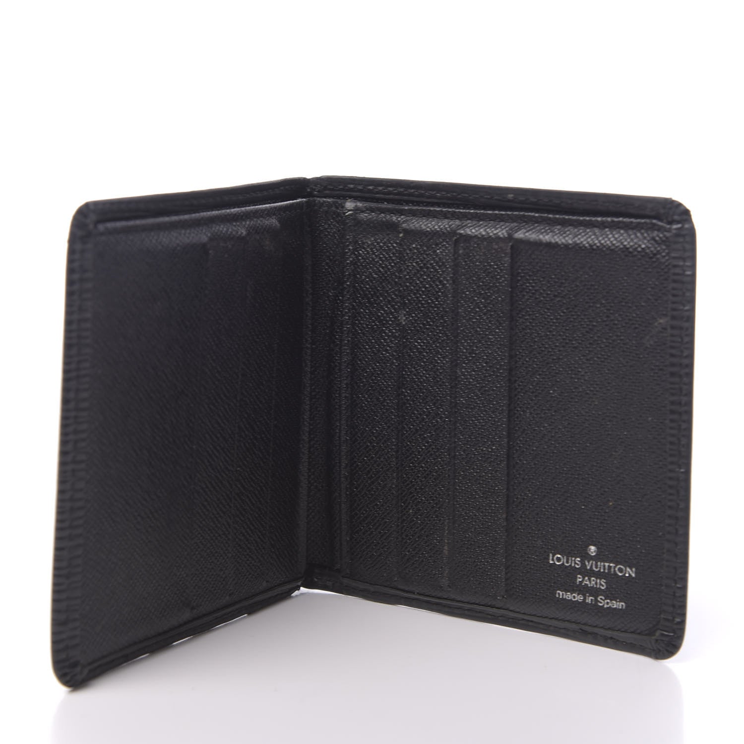 Louis Vuitton Epi 6 Card Billfold Wallet Black 5 of 10