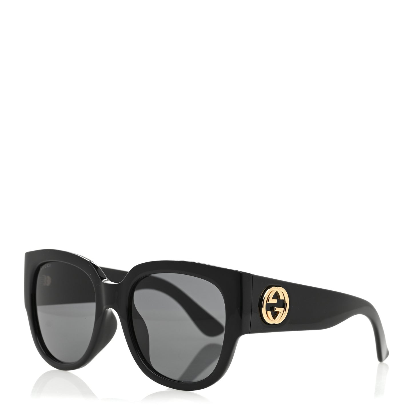 Acetate Square Frame Sunglasses GG0142SA Black
