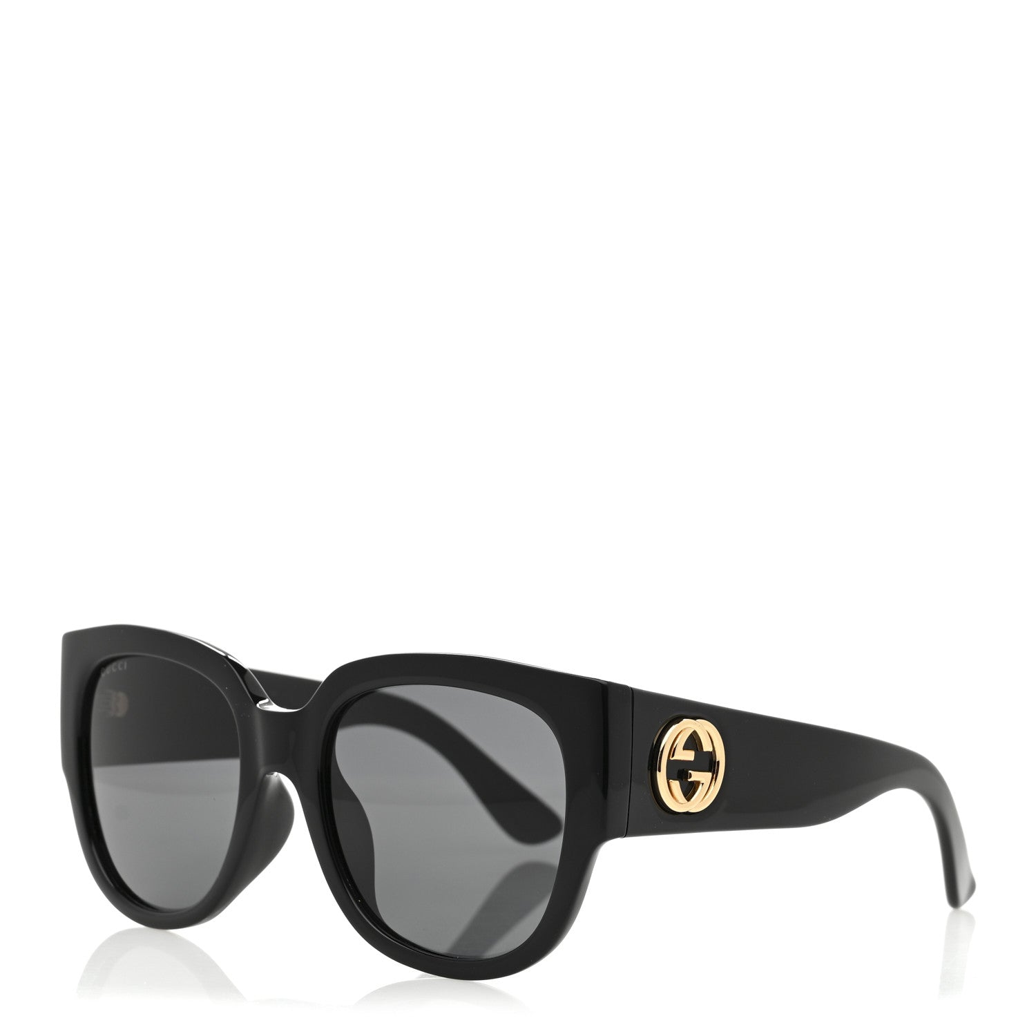 Gucci Acetate Square Frame Sunglasses GG0142SA Black 1 of 8