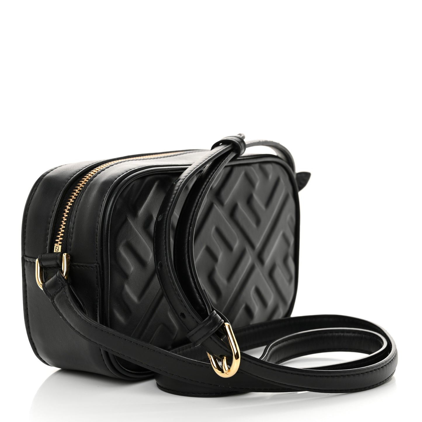 Vitello Epoque FF Embossed Camera Case Black