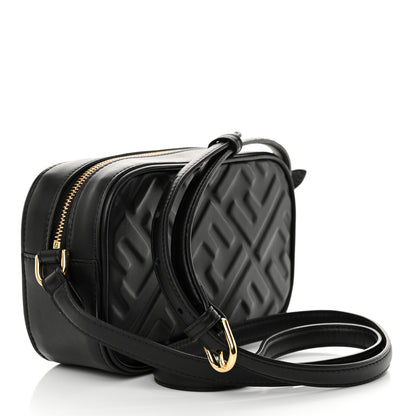 Fendi Vitello Epoque FF Embossed Camera Case Black 2 of 10