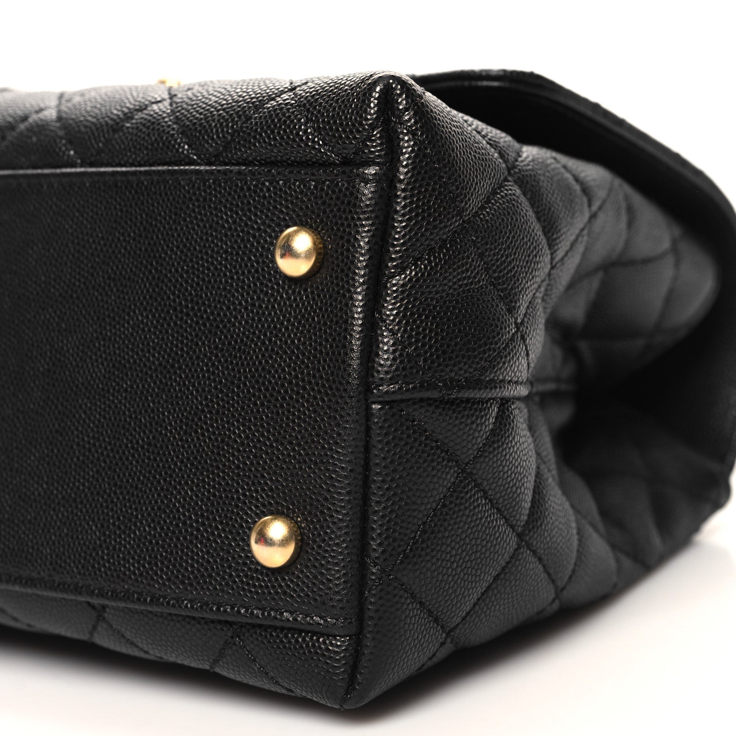 Chanel Caviar Quilted Small Coco Chain Handle Flap Black 10 of 11