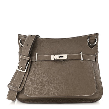 Hermes Taurillon Clemence Jypsiere 34 Etoupe 1 of 13