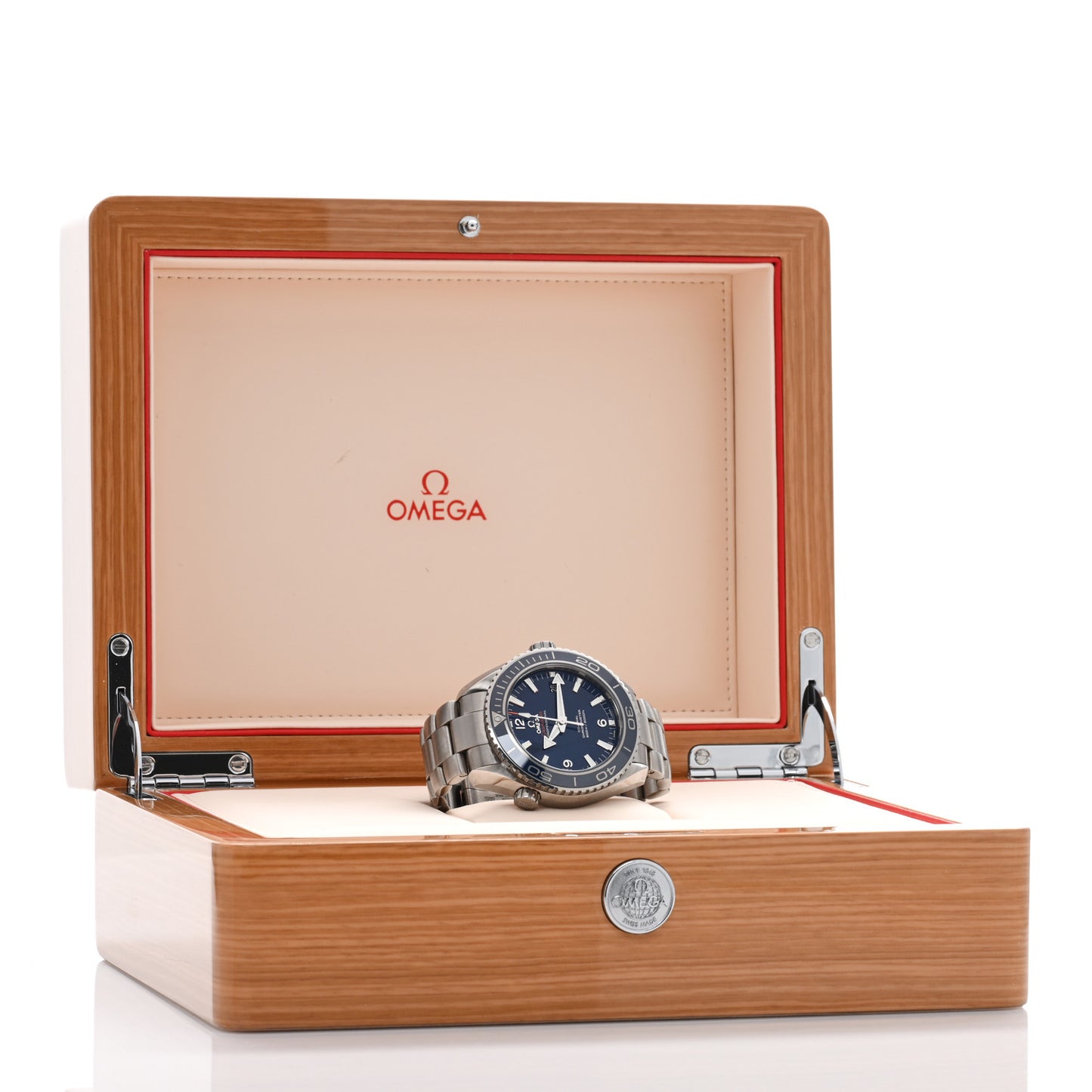 Titanium 45mm Seamaster Automatic Watch Blue 232.90.46.21.03.001