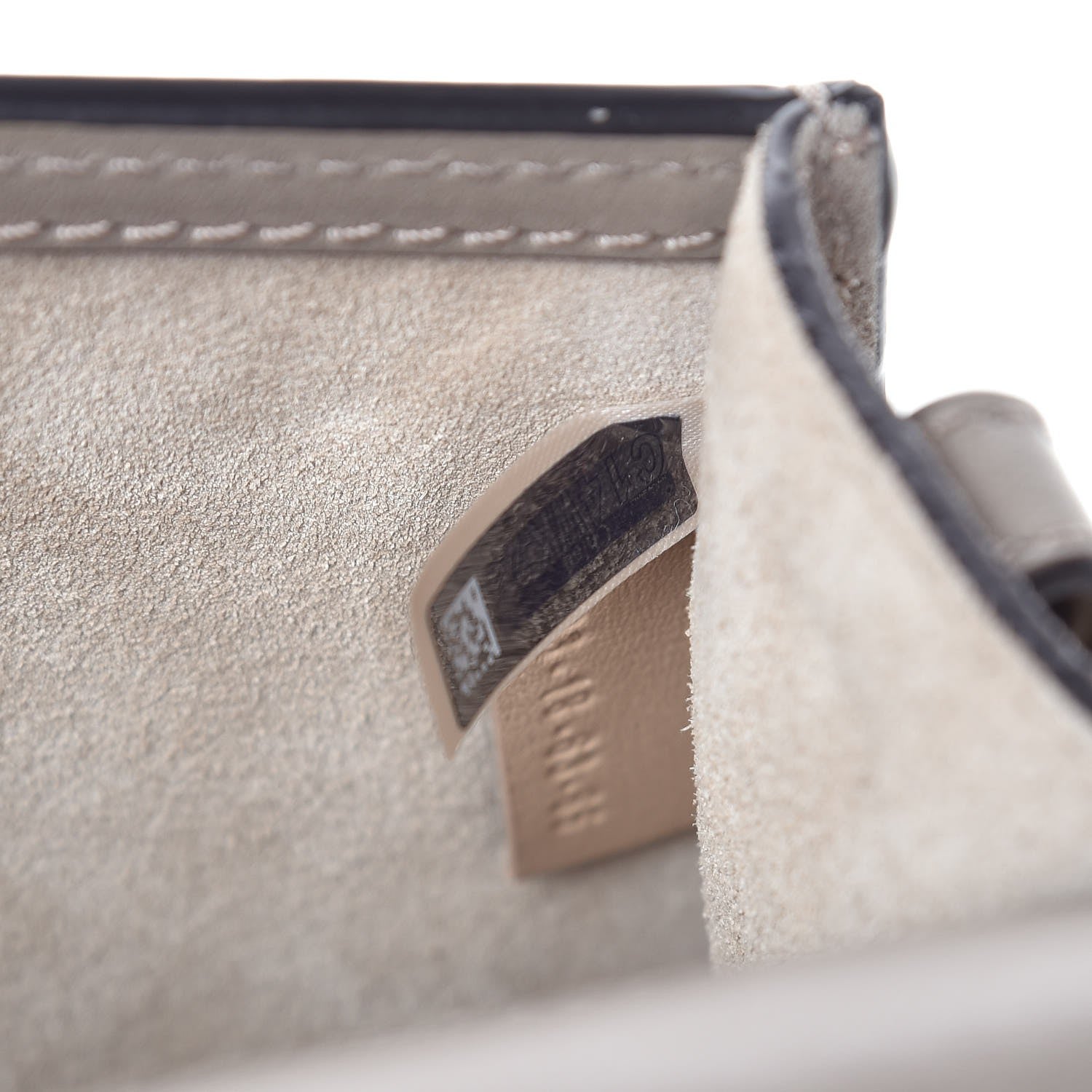 Chloe Calfskin Suede Medium Nile Bracelet Bag Motty Grey 7 of 8