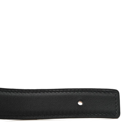Hermes Swift Epsom 24mm Belt Strap 80 Black Gold 6 of 7
