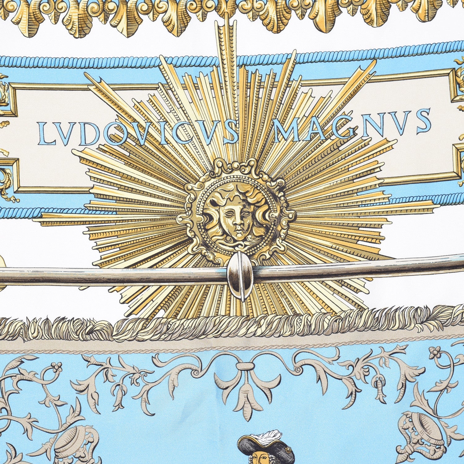 Hermes Silk Ludovicus Magnus Scarf 90 6 of 9