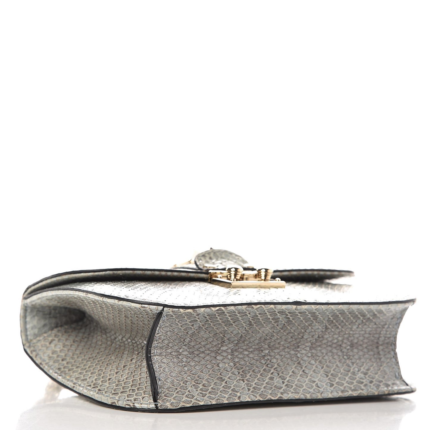 Python Small Glam Lock Rockstud Flap Light Blue