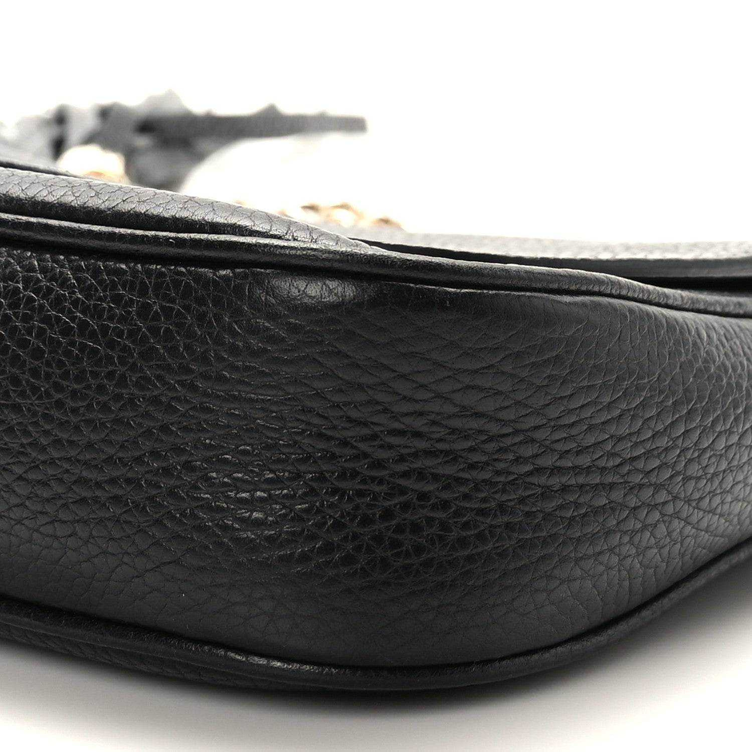 Gucci Pebbled Calfskin Medium Soho Flap Crossbody Black 9 of 9