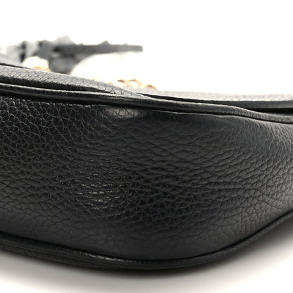 Gucci Pebbled Calfskin Medium Soho Flap Crossbody Black 9 of 9