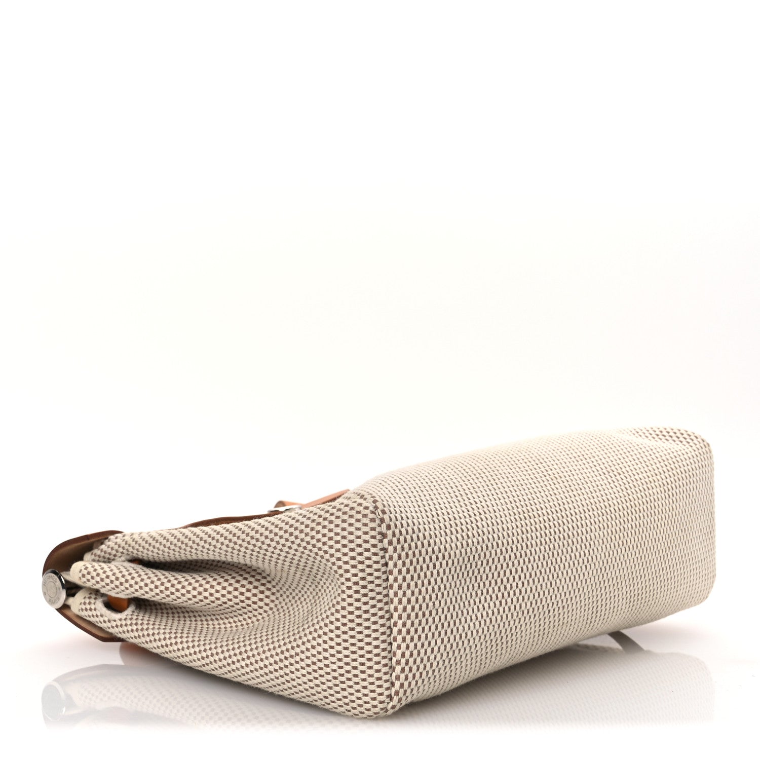 Hermes Toile Vache Calfskin Herbag 30 PM Backpack Natural 4 of 15