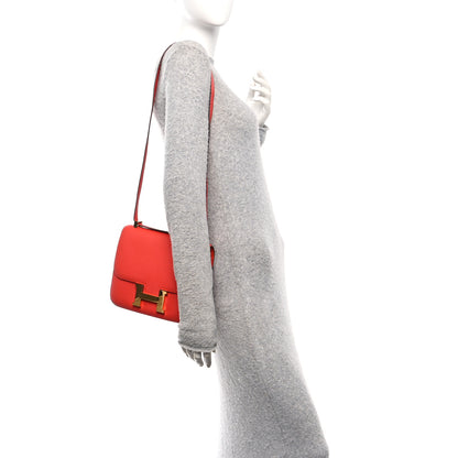 Hermes Epsom Constance 24 Rouge Pivoine 3 of 23