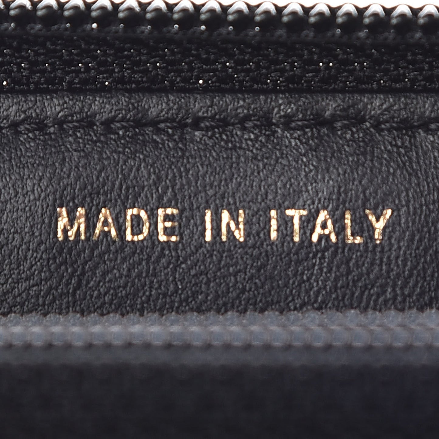 Lambskin Quilted Boy Zip Around Wallet Black