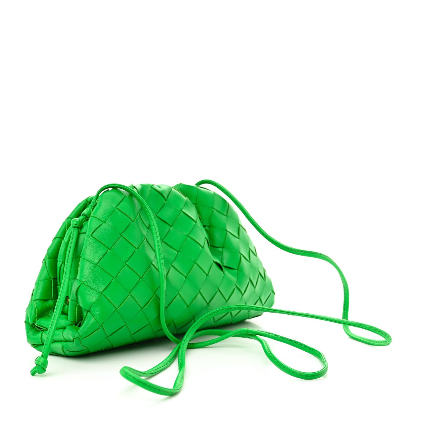 Nappa Intrecciato The Mini Pouch Clutch Parakeet