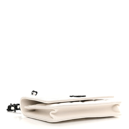 Chanel Caviar Quilted My Everything Wallet On Chain WOC White 4 of 10