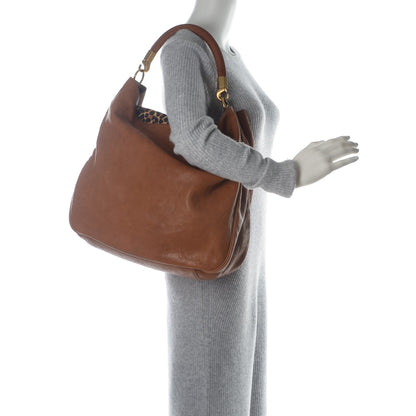 Saint Laurent Sheepskin Large Roady Hobo Brown 2 of 8