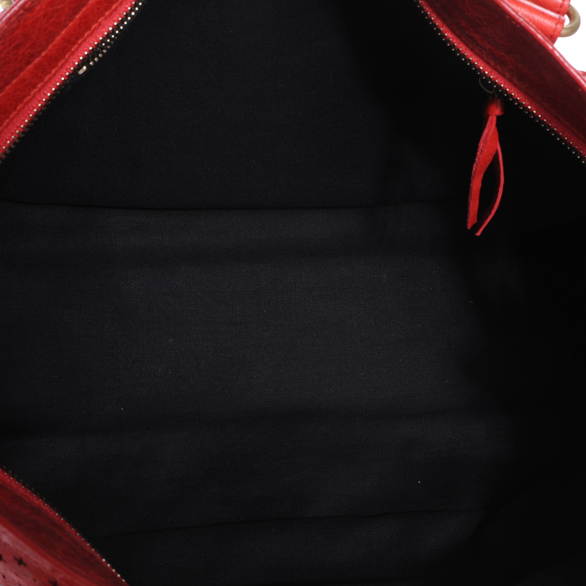 Balenciaga Agneau Cross Perforated City Ruby Red 16 of 38