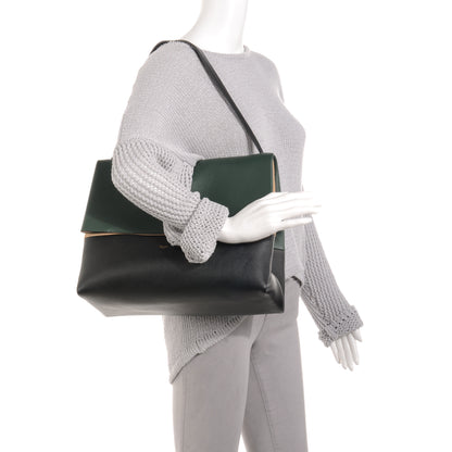 Celine Calfskin Suede Tri-Color All Soft Shoulder Bag 2 of 7