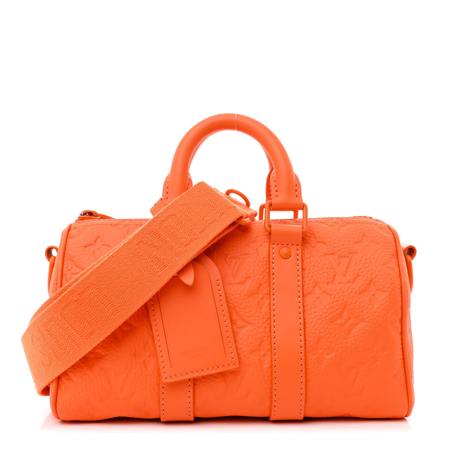 Louis Vuitton Monogram Taurillon Keepall Bandouliere 25 Orange 1 of 9