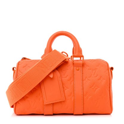 Louis Vuitton Monogram Taurillon Keepall Bandouliere 25 Orange 1 of 9