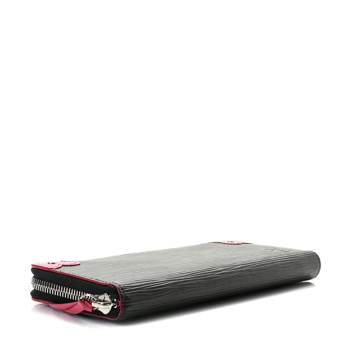 Epi Blooming Corners Clemence Wallet Black