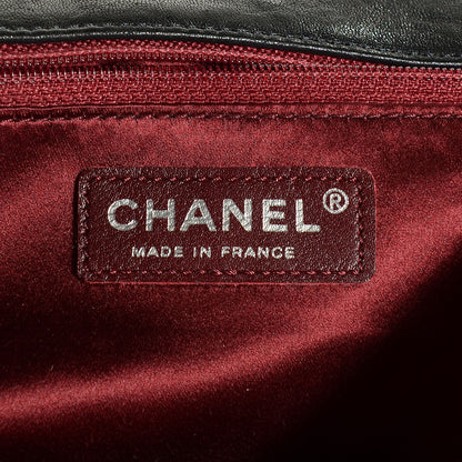 Chanel Lambskin Quilted Medium Leo Lion Flap Clutch Black 6 of 8