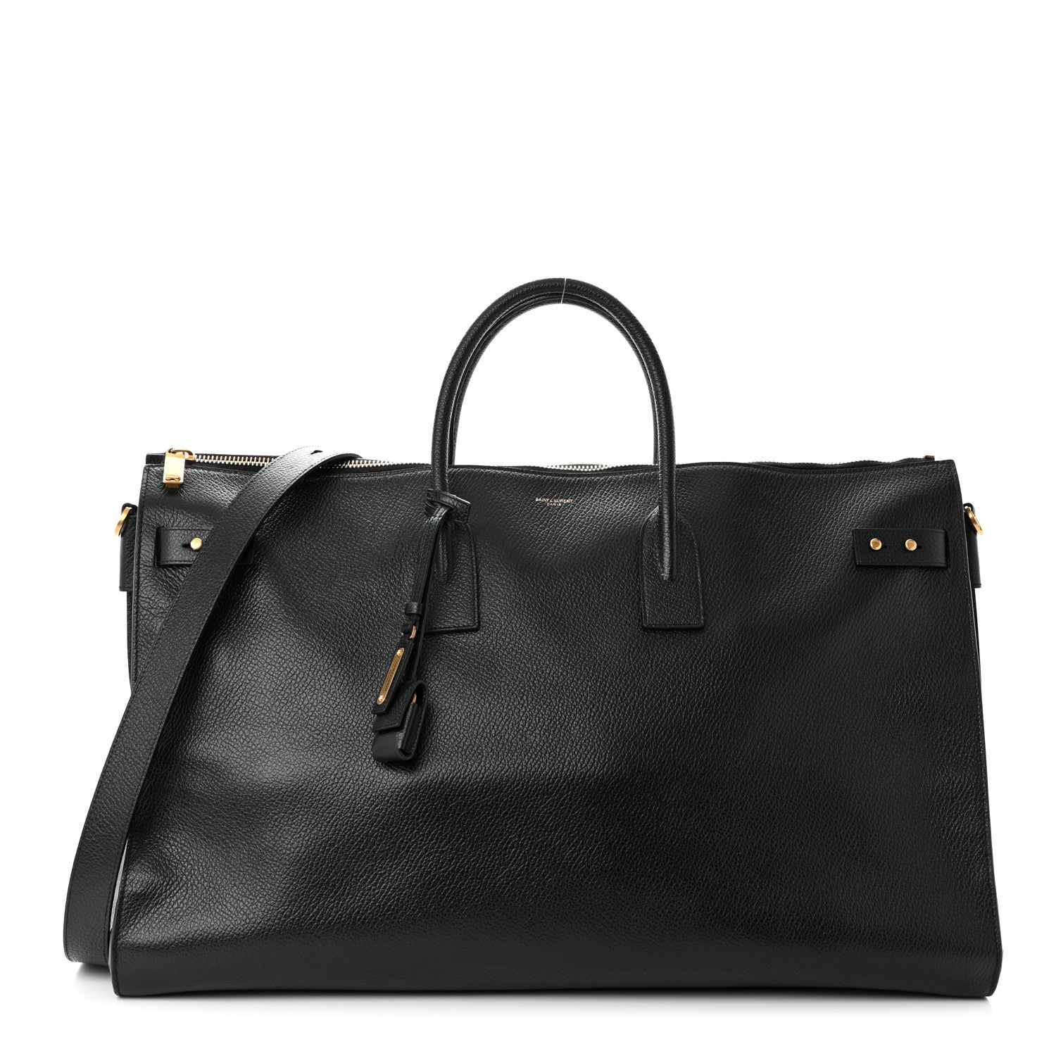 Saint Laurent Grained Calfskin 72H Sac De Jour Black 1 of 15