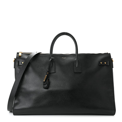 Saint Laurent Grained Calfskin 72H Sac De Jour Black 1 of 15