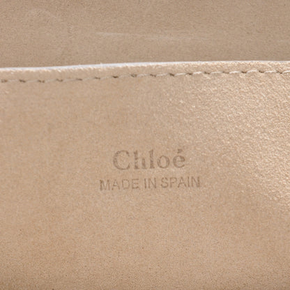 Chloe Suede Calfskin Small Faye Shoulder Bag Motty Grey 6 of 6