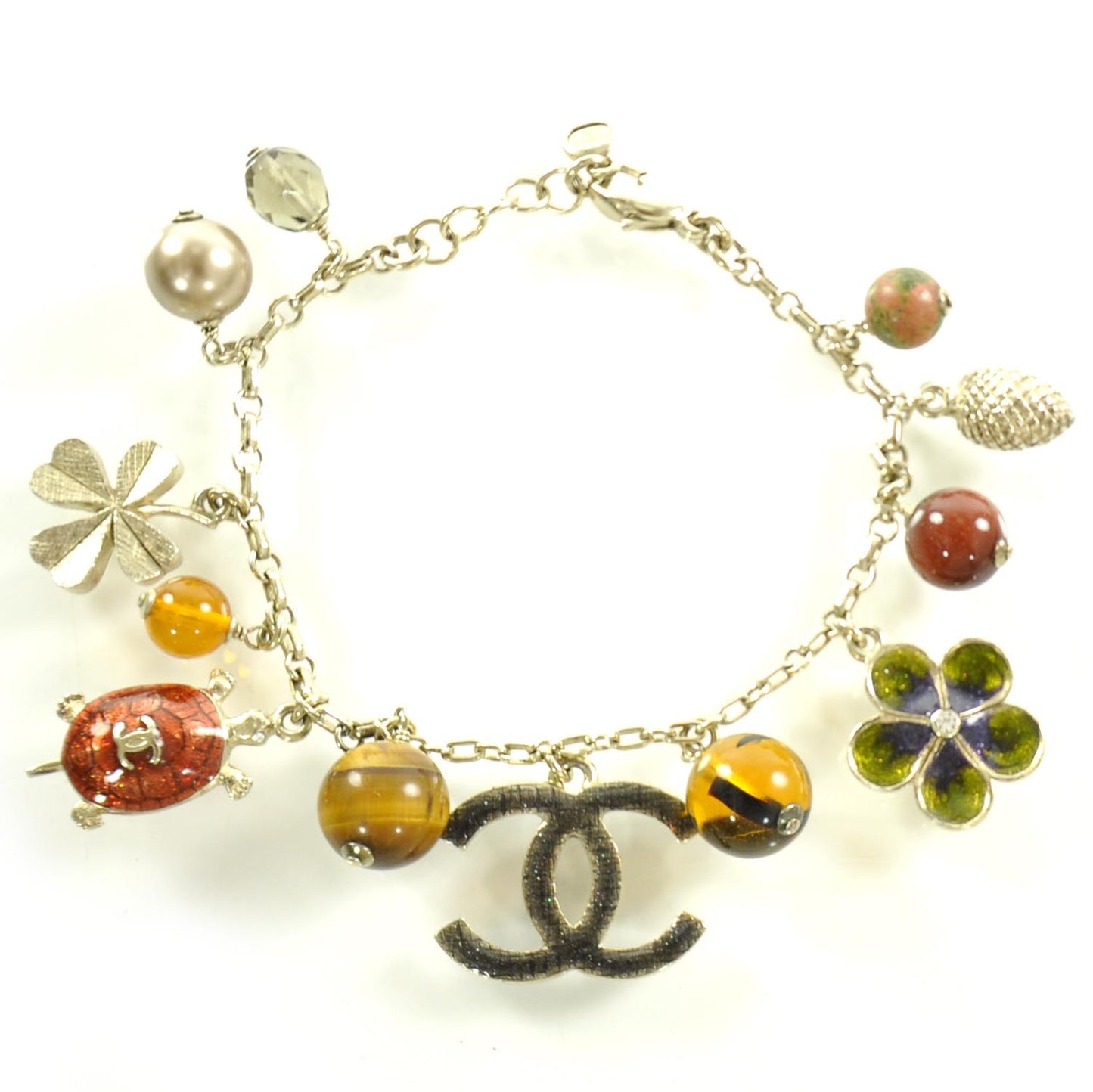Metal Iconic Symbols Charm Bracelet Gold