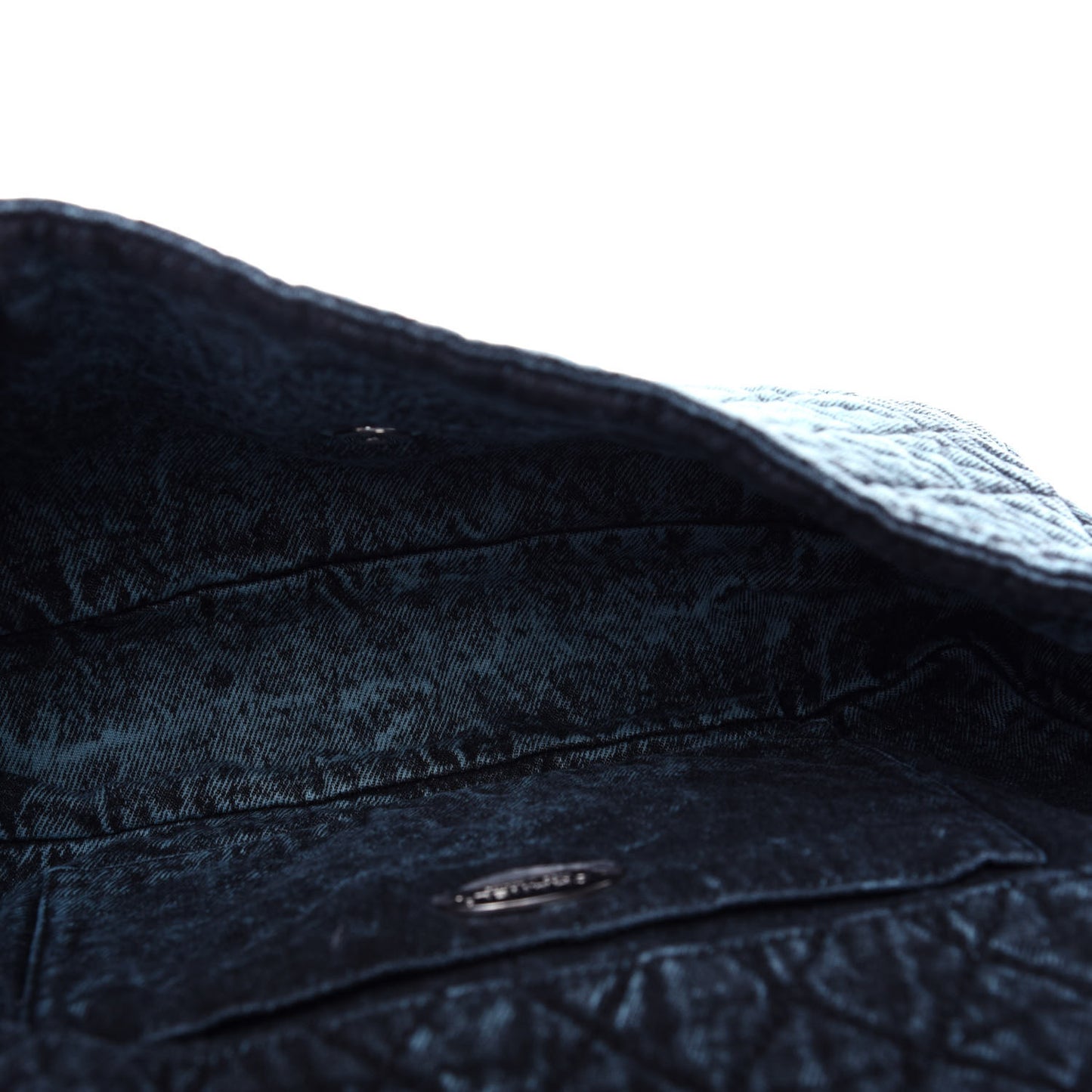 Denim Quilted Denimpression Flap Green Blue