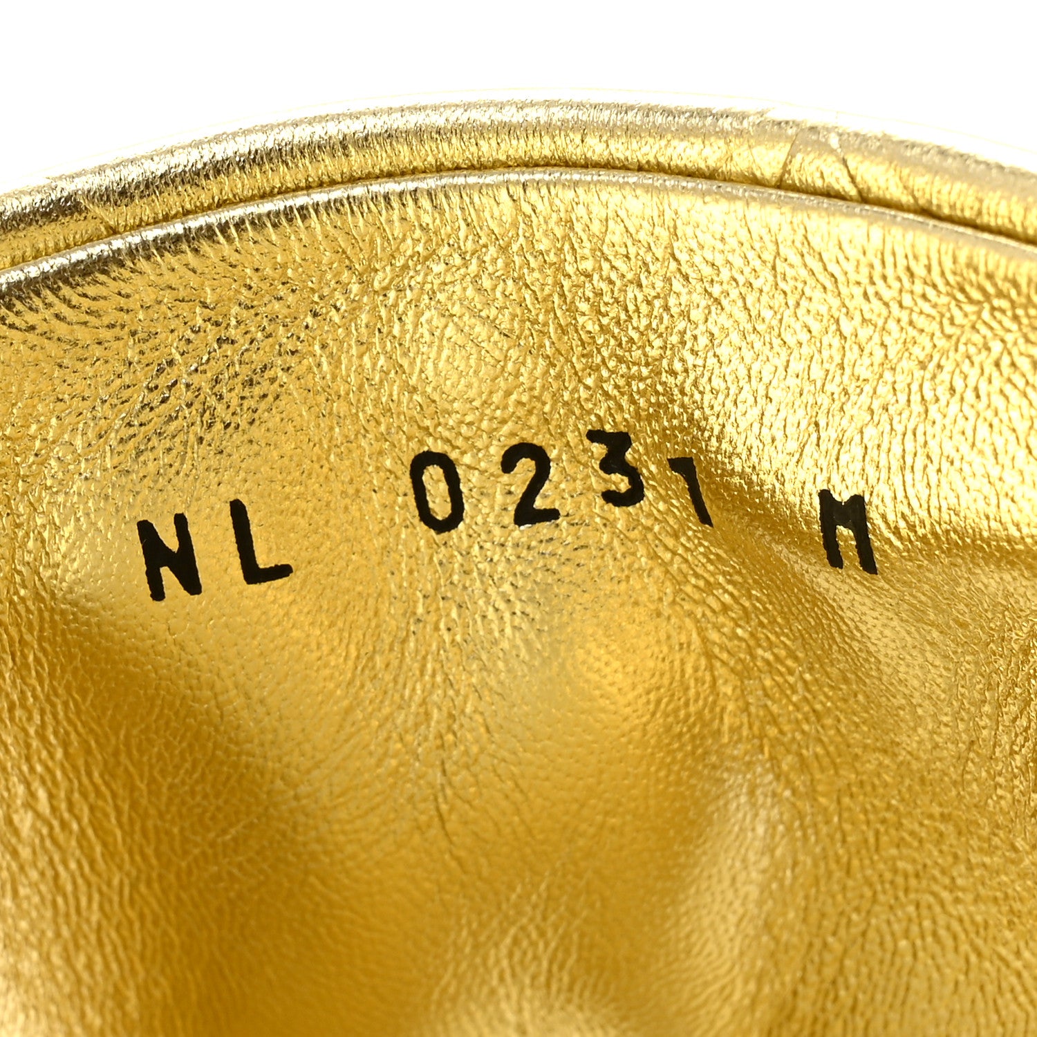 Louis Vuitton Metallic Lambskin Embossed Monogram Revival Flat Mules 38 Gold 9 of 10