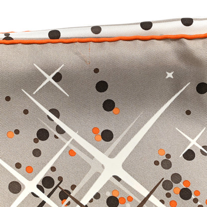 Hermes Silk Magic Kelly Scarf 90 Sepia White Orange 7 of 7