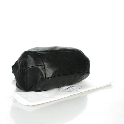 Prada Deerskin Shoulder Bag Black 4 of 8