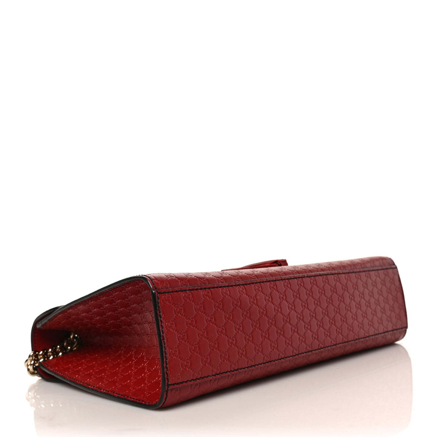 Microguccissima Medium Emily Chain Shoulder Bag Red