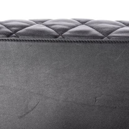 Chanel Calfskin Quilted Large Soft Elegance Tote Black 15 of 15