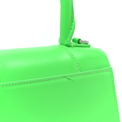 Balenciaga Shiny Box Calfskin Hourglass Top Handle Bag XS Fluo Green 11 of 11