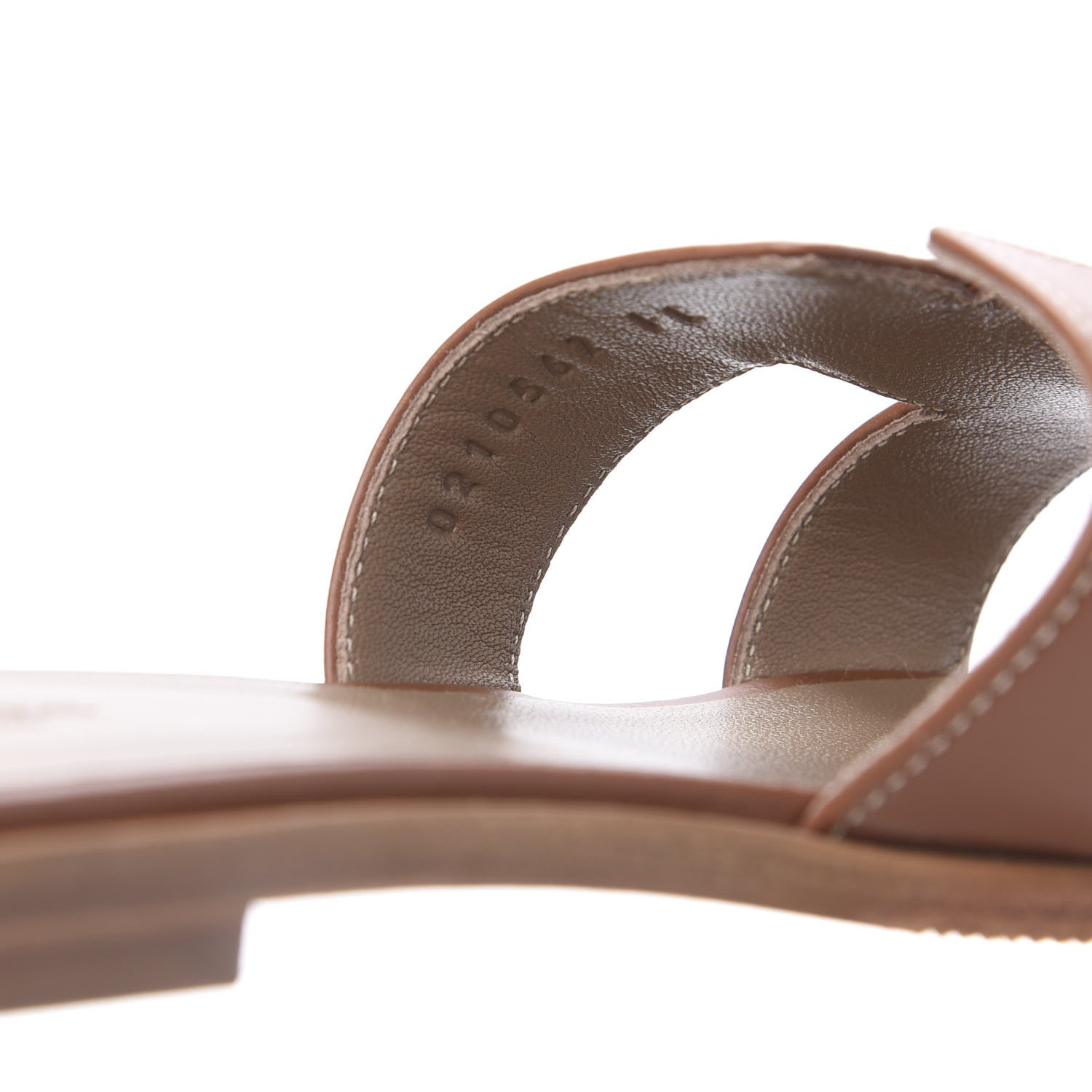 Hermes Box Calfskin Oran Sandals 40 Gold 6 of 11