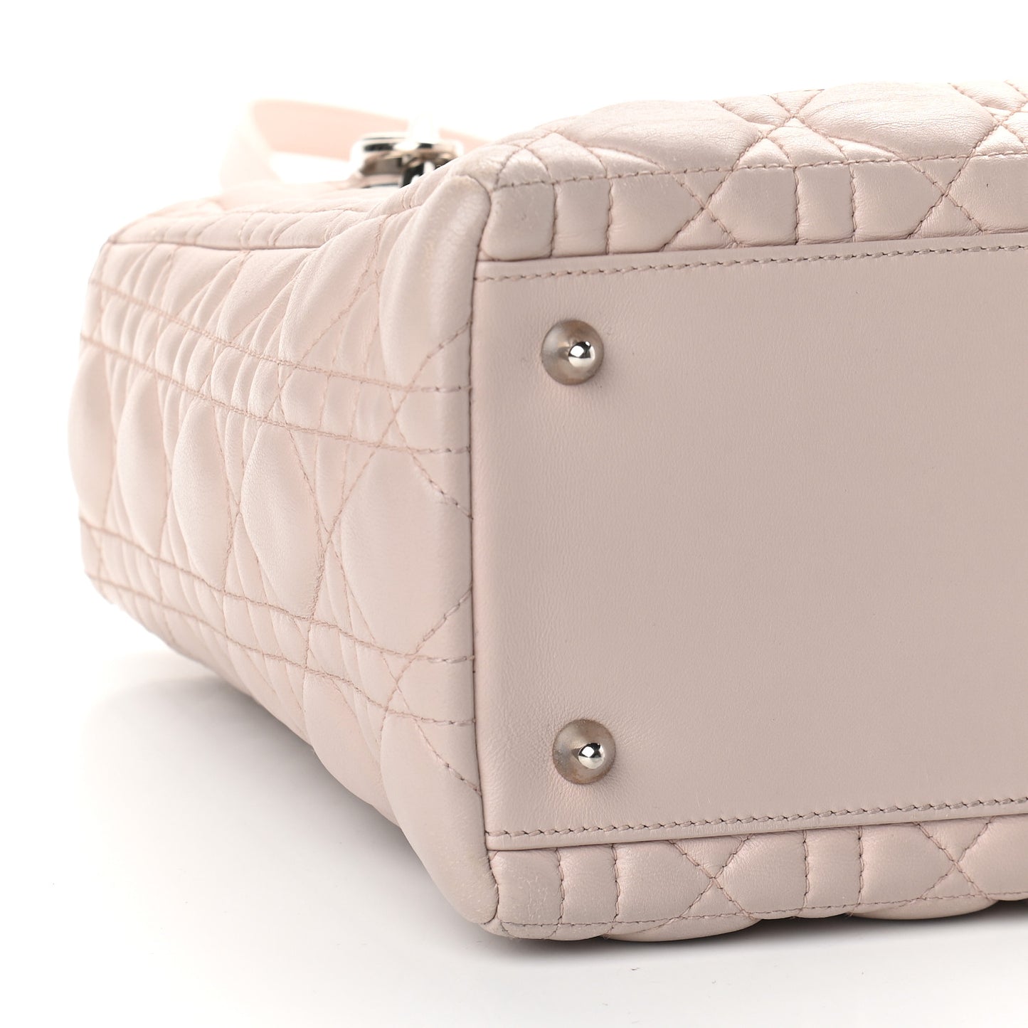 Lambskin Cannage Medium Lady Dior Light Pink