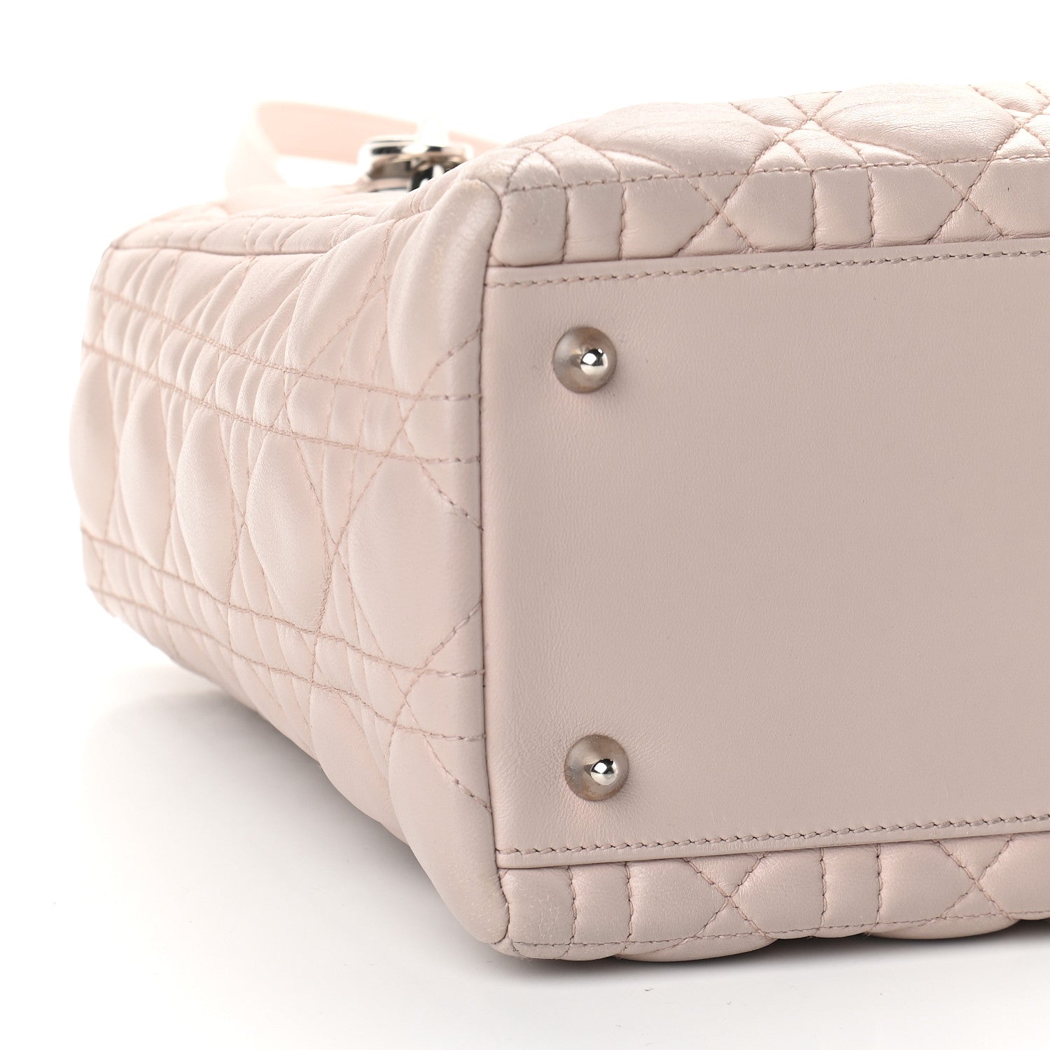 Christian Dior Lambskin Cannage Medium Lady Dior Light Pink 8 of 10