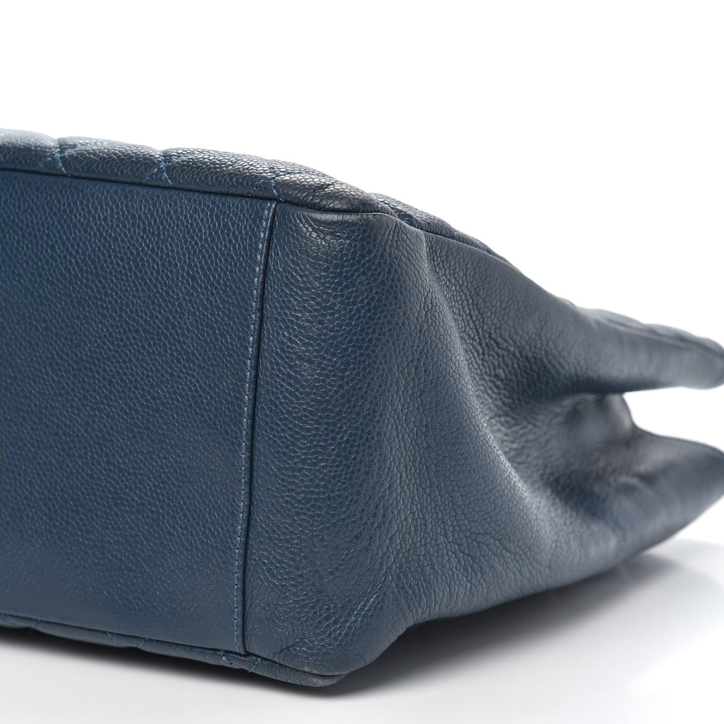 Caviar Quilted Grand Shopping Tote GST Dark Blue