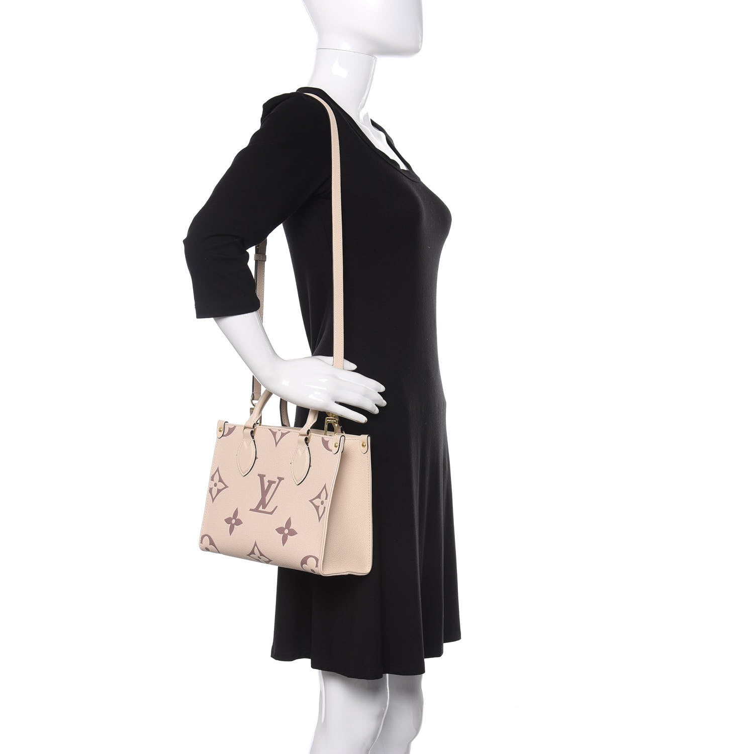 Louis Vuitton Empreinte Monogram Giant Onthego PM Creme Bois De Rose 2 of 11