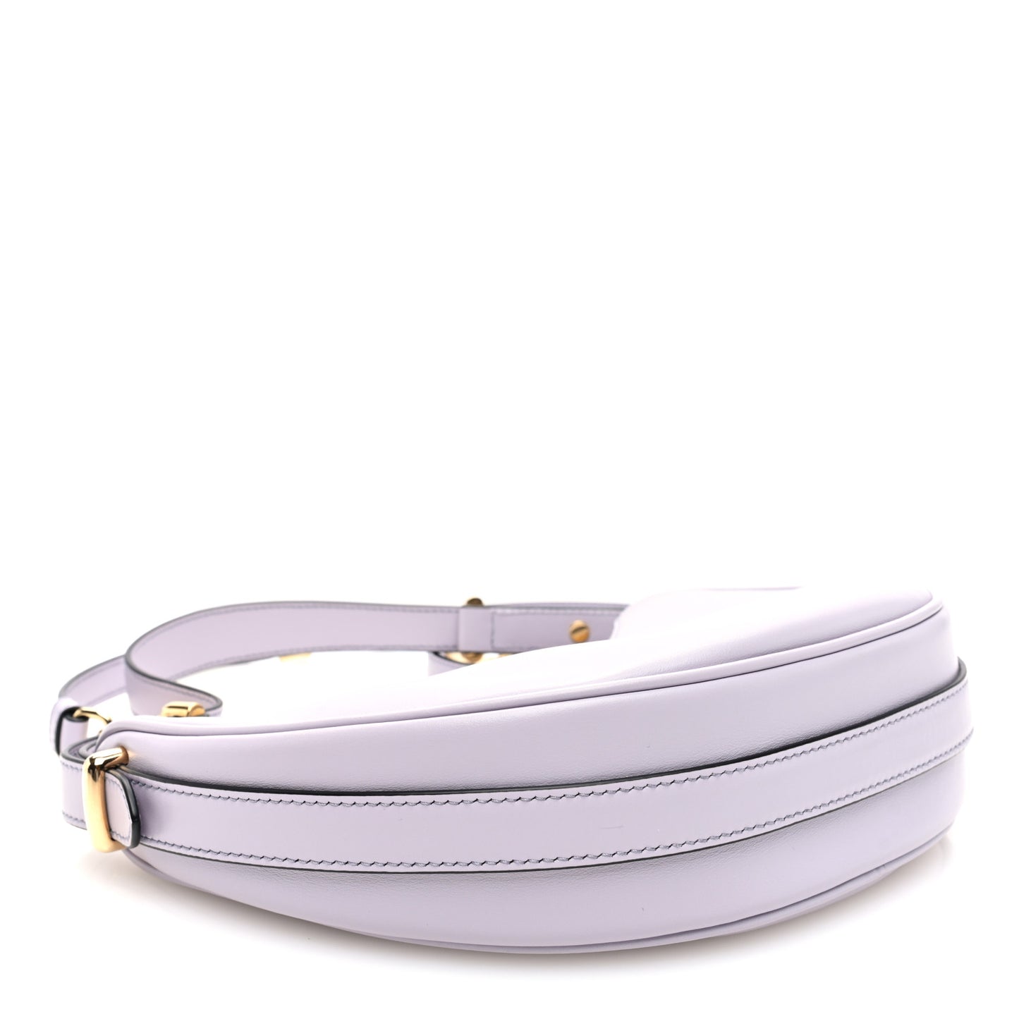 Soft Calfskin Arque Shoulder Bag Glicine