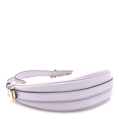 Prada Soft Calfskin Arque Shoulder Bag Glicine 4 of 9