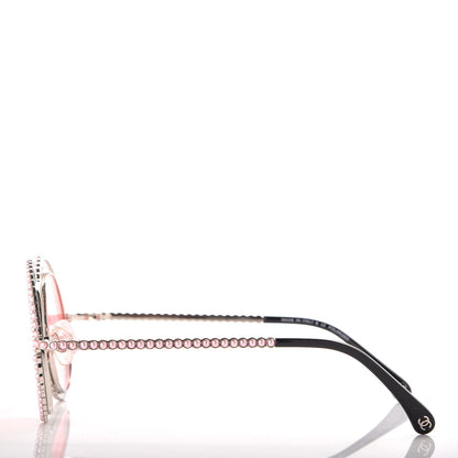 Chanel Metallic Pearl Round Polarized Sunglasses 9521-H Pink Silver 3 of 8