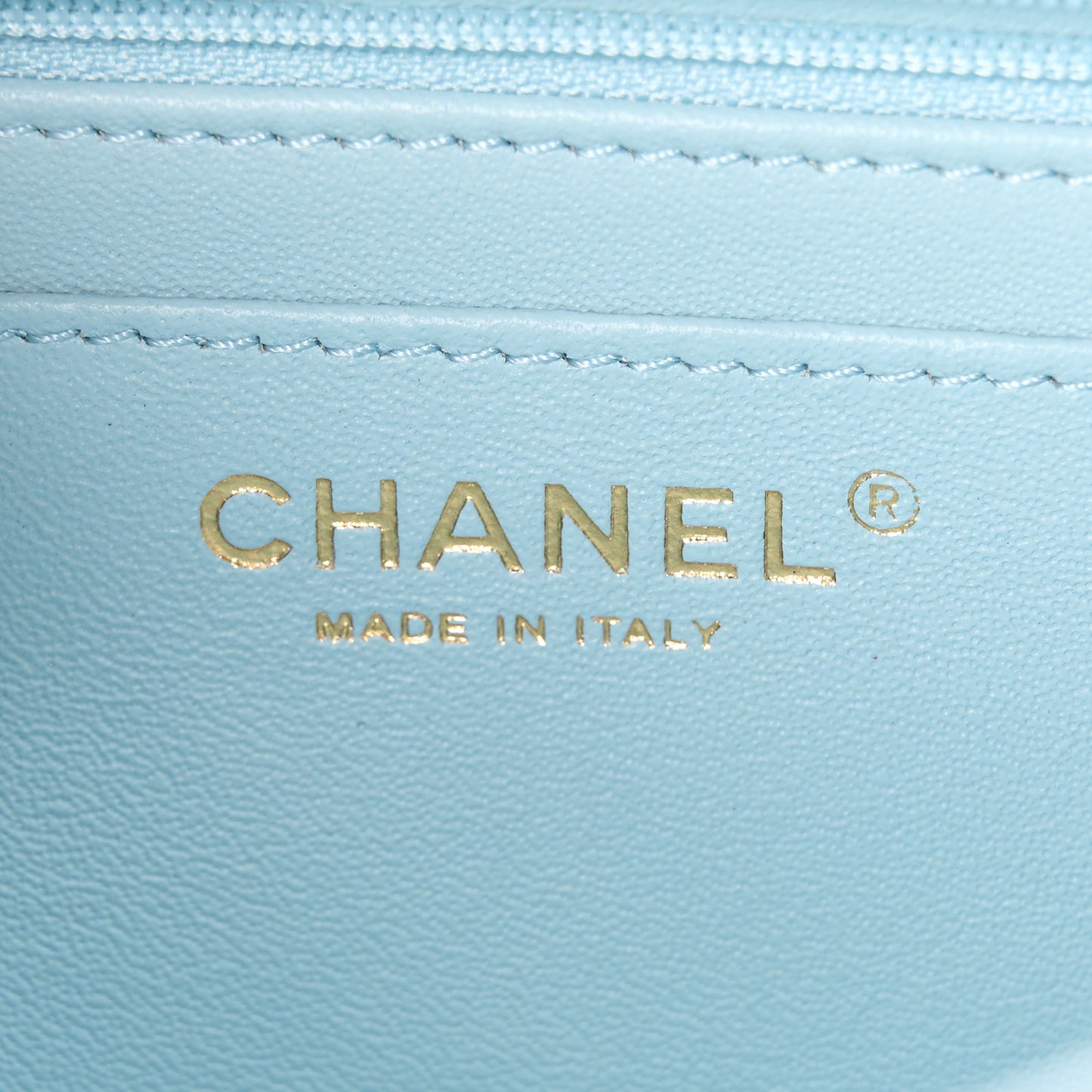 Aged Calfskin Quilted 2.55 Reissue Mini Flap Light Blue