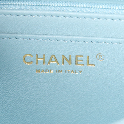 Chanel Aged Calfskin Quilted 2.55 Reissue Mini Flap Light Blue 6 of 12