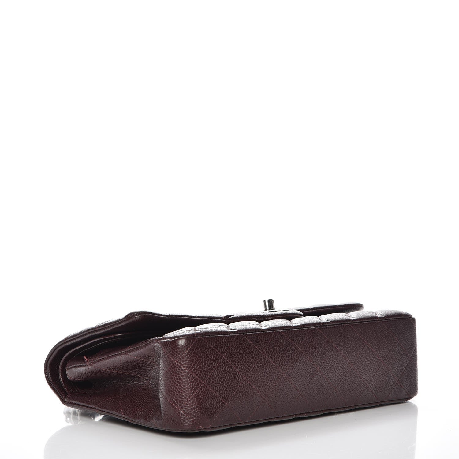 Chanel Caviar Quilted Medium Double Flap Burgundy 4 of 9