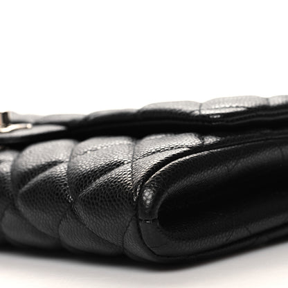 Chanel Caviar Quilted Clutch With Chain Flap Black 10 of 11